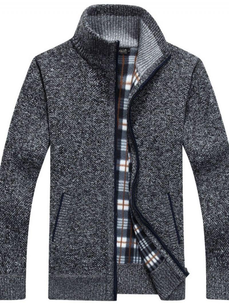 Almindeligt Krave Standard Lige Lynlås Herre Sweater