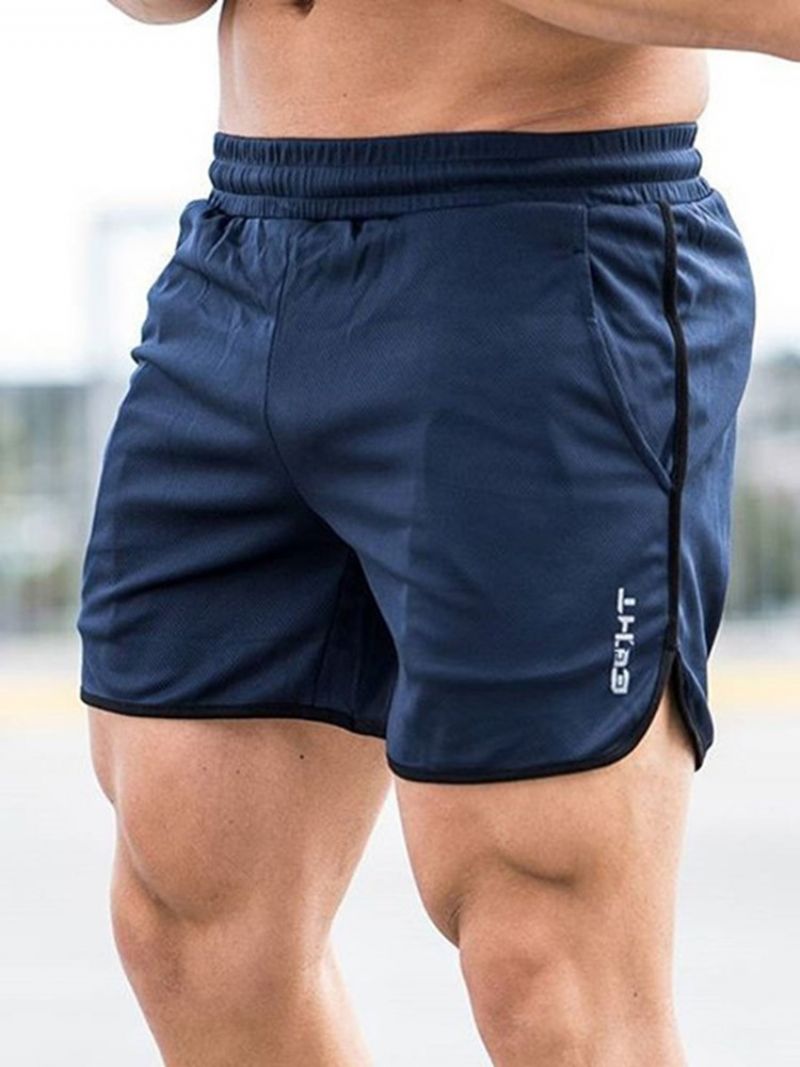 Letter Shorts Til Mænd Løbesportsbukser