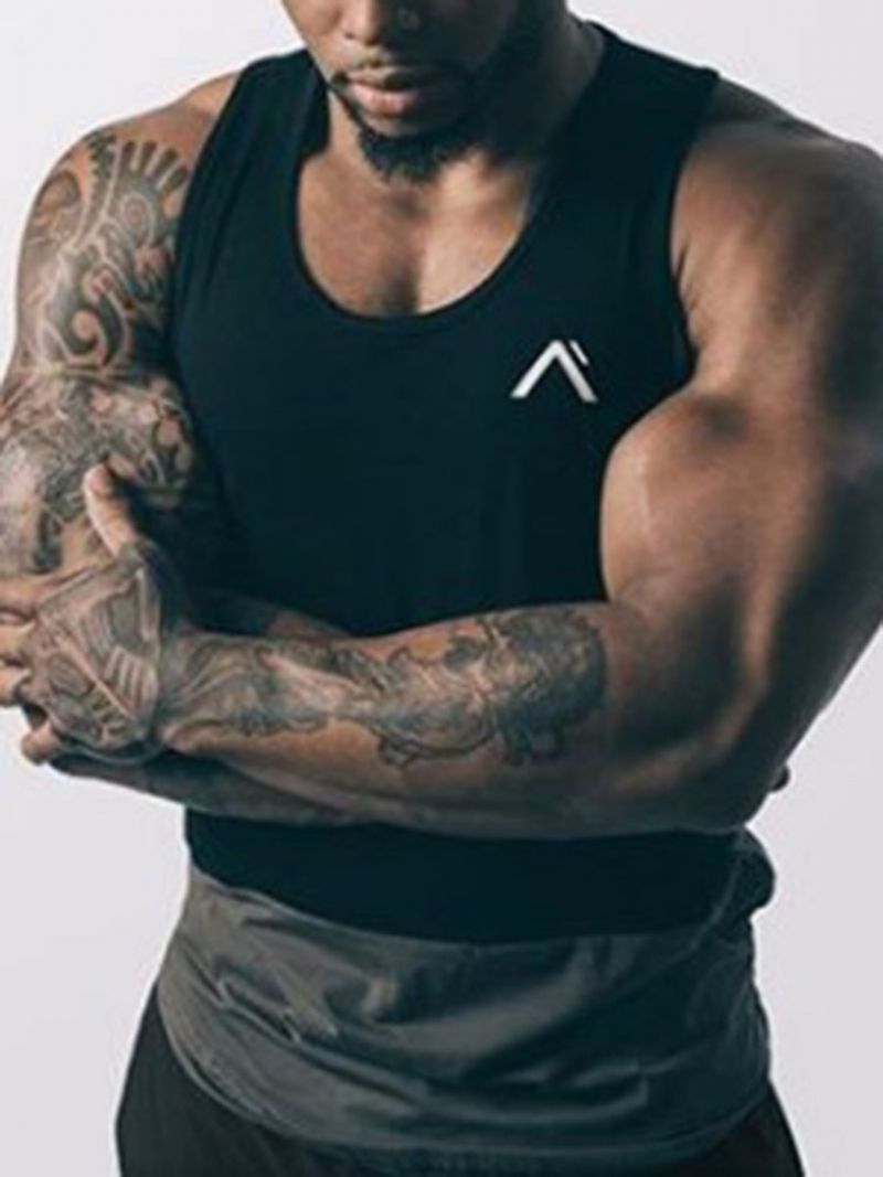 Mænds Colour Block Åndbar Pullover Sportsvest Toppe