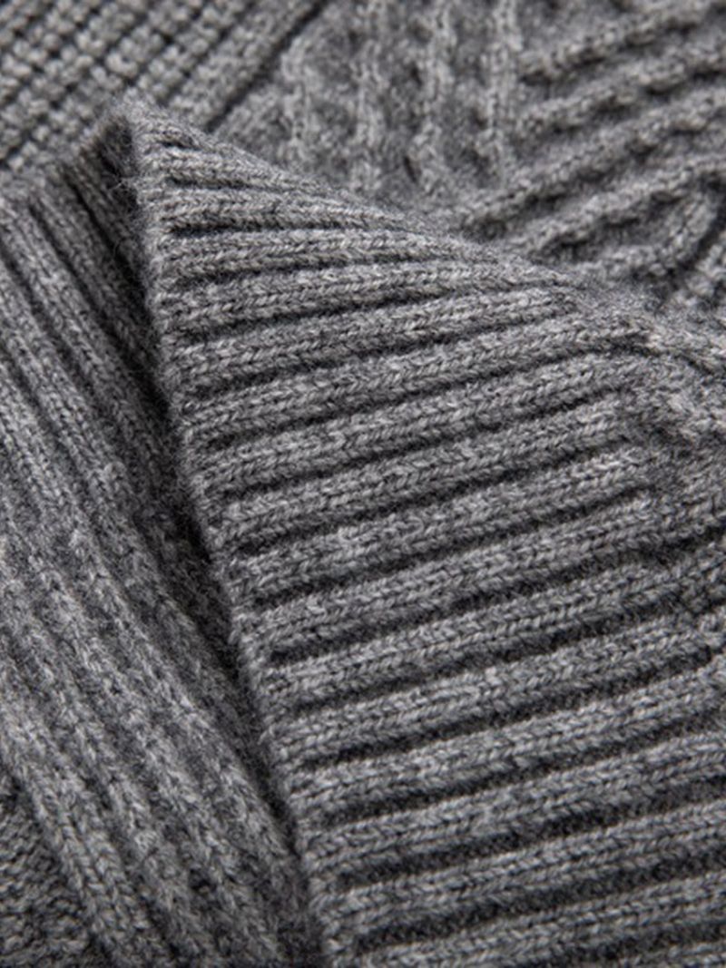 Standard Almindelig Polohals Slim Europæisk Sweater